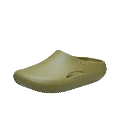 Crocs Mellow Резиновая подошва противоскользящие домашние тапочки унисекс зеленый