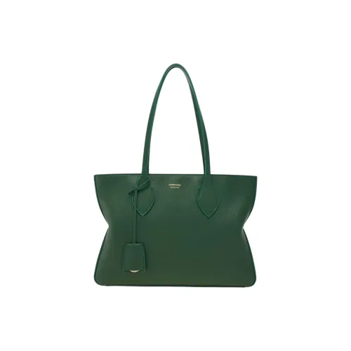 Ferragamo Коровья кожа Тоут Сумка Сумка для покупок Сумка Сумка через плечо Маленькая Женская Лесной зеленый