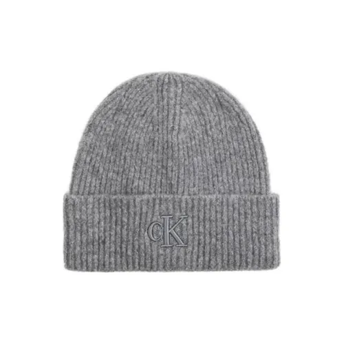 CALVIN KLEIN Трикотажная ткань Шапки-бини Мужской Серый