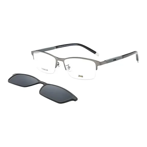 JEEP Сплав Титан Квадратные Оправы для очков Мужские Черные