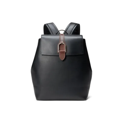 Ralph Lauren Телячья кожа Рюкзак Средний Мужской Черный