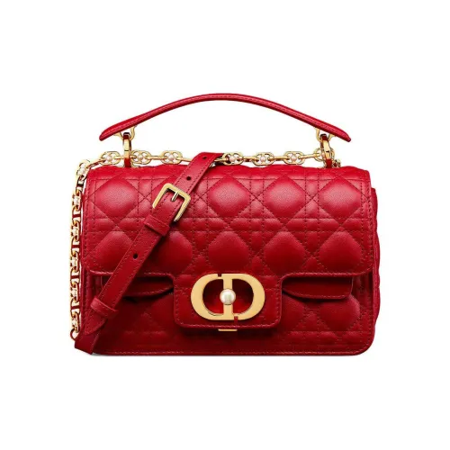 DIOR Jolie Коровья кожа Сумка через плечо Сумка Маленькая Женская Красная