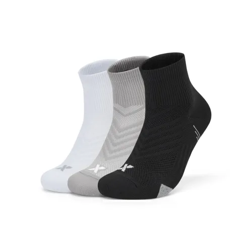 XTEP ZONGXUNXILIE 3 Pack Черный/Белый/Серый Мужские носки MID до икры