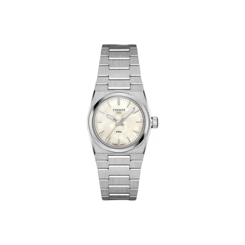 TISSOT Quartz Механизм Женские часы 25 мм Белый циферблат Корпус из нержавеющей стали Ремешок из нержавеющей стали
