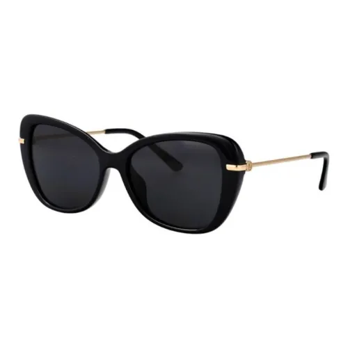 MICHAEL KORS Металлический Ацетат Кошачий Глаз Солнцезащитные Очки Женские Черные