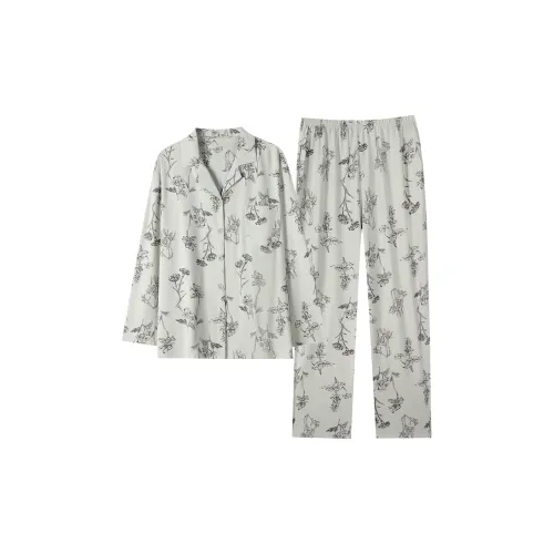 WANANNI Пижамный комплект женский оливково-зеленый