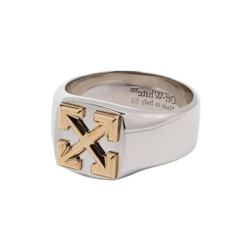 Off Белый Латунь Кольца Мужские Серебряные