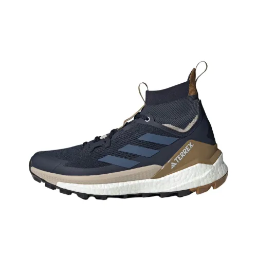 adidas TERREX FREE HIKER 2,0 Противоскользящий устойчивый к истиранию высокий топ походная обувь мужская темно-синий