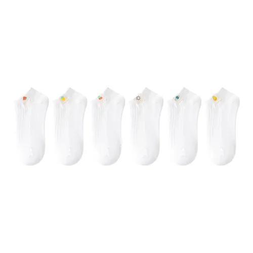 Fiton Ton Низкие носки Женские Коробка 6 пар Белый
