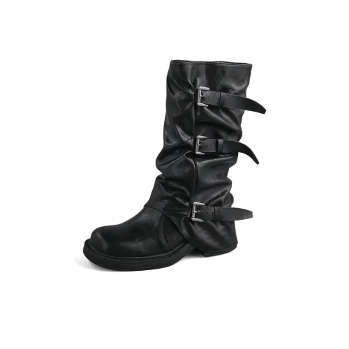 DOLIN COLLECTION H Western Cowboy Boots Knee-High Boots Женские Черные