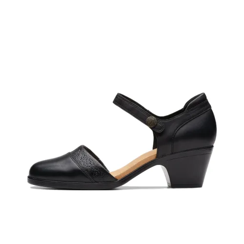 Clarks Квадратный каблук Высокие каблуки 5,5 см Женские Черный