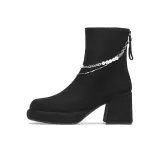 Чёрный замш овчина