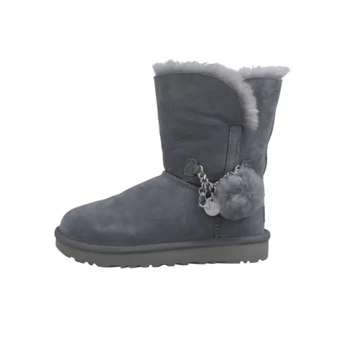 UGG CLASSIC MINI Термостойкие Устойчивые к истиранию Crew Сноубутсы Женские Синий Серый