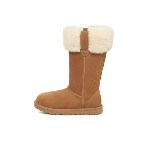 UGG Женские высокие сапоги до колена, каштановые