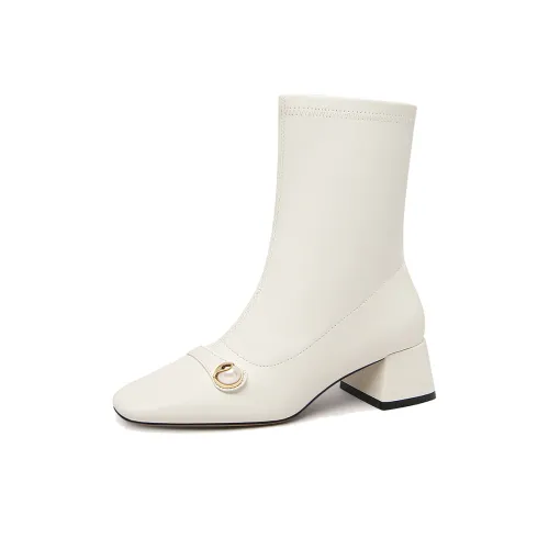 Lily Wei Ботильоны 5 см Женские Белые