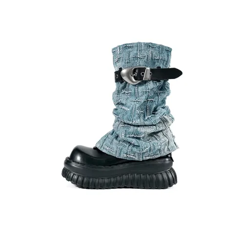 VINYVIOLA Женские высокие сапоги до колена черные