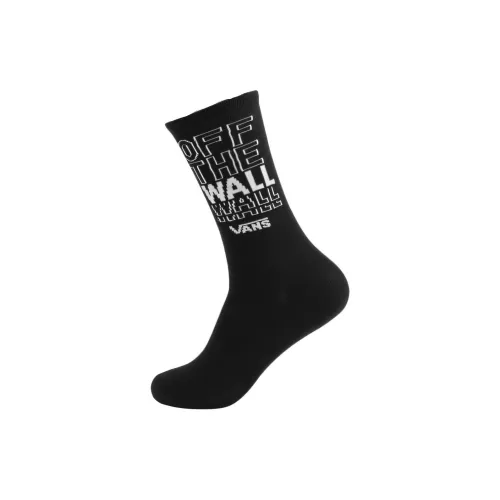 VANS 1 Пачка Черные Мужские Носки до Икры MID