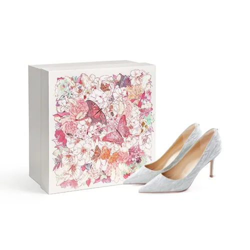 7or9 Moonstone Валентиновская коробка Узкий каблук Высокие каблуки 9 см Женское серебро