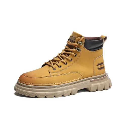 Wolves • Family QUNLANGSHIJIA Короткий Мартин Boot Мужской Желтый