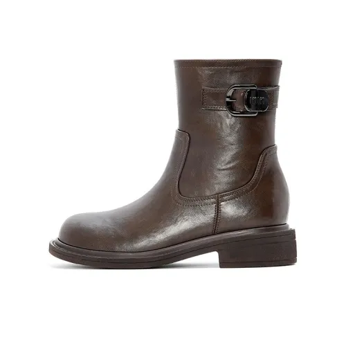 JOSINY Ботильоны 3,5 см Женские Коричневые