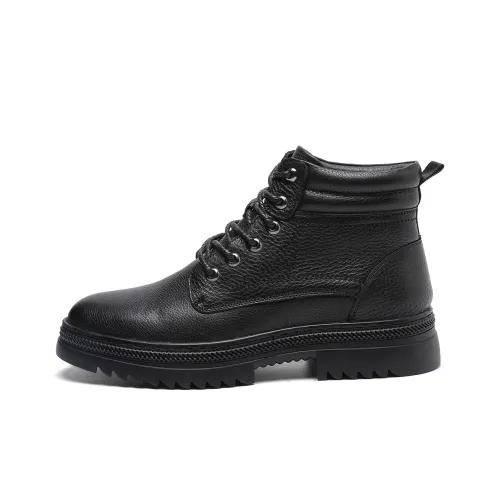 TRUMPPIPE Короткий Мартин Ботин Мужской Черный