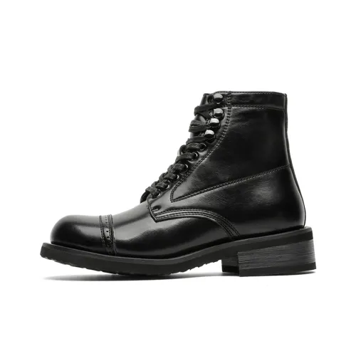 WEISHIBANGWEI Короткий Мартин Boot Унисекс Черный