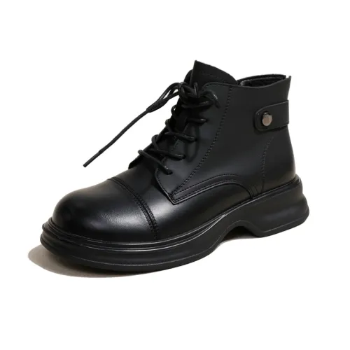 Ouumeis Короткий Мартин Boot Женские Черный