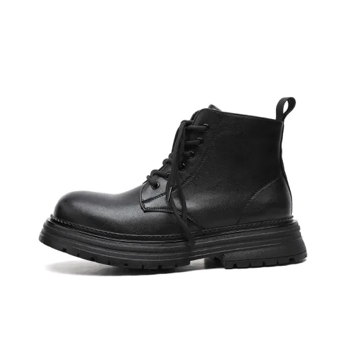 Product B Короткий Мартин Ботин Мужской Черный