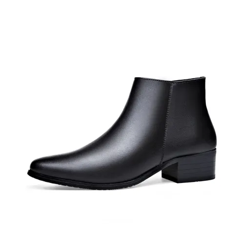 Xiwencha Ботильоны Мужские Черные