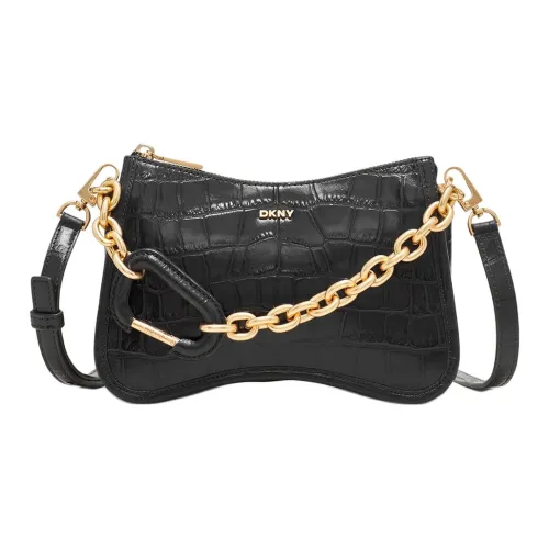 DKNY Кожа Сумка через плечо Маленькая Женская Черная