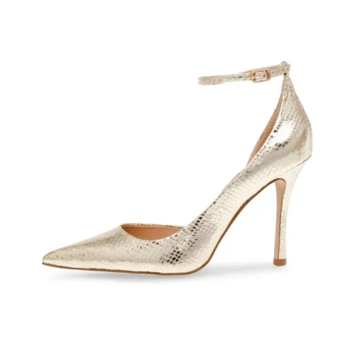 STEVE MADDEN Высокие каблуки Золотой Змеиный принт Женские