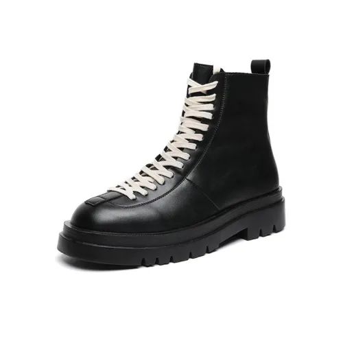 V ZERO FIVE Короткий Мартин Ботинок 3 см Мужской Черный