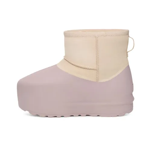 UGG CLASSIC MINI Снеботуфли Taupetastic Коричневый/Белый Унисекс