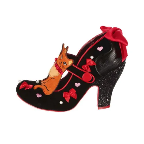 IRREGULAR CHOICE Грубый каблук Высокие каблуки 9,5 см Женские Черный