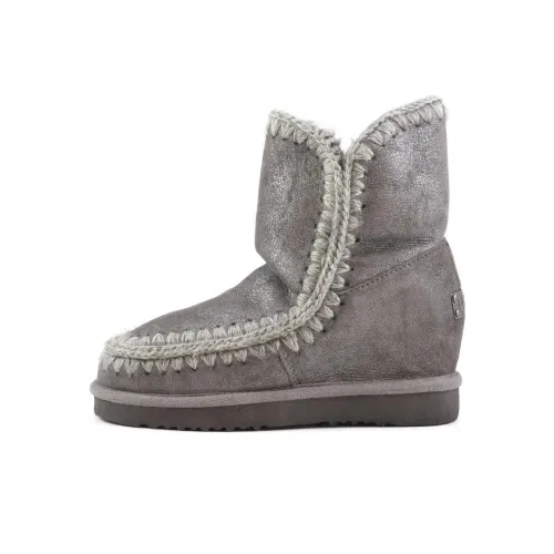 MOU Термический Короткий Мода Ботильоны Женские Серый