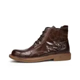 Коричневый с флисовой подкладкой (телячья кожа)