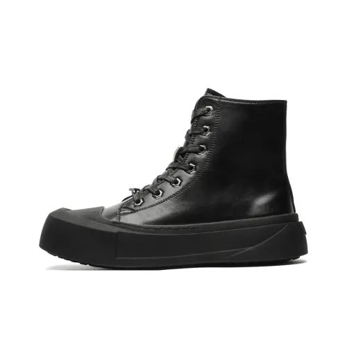 WEISHIBANGWEI Короткий Мартин Boot Унисекс Черный