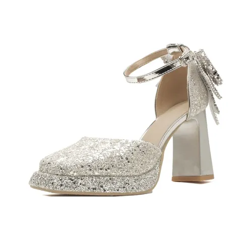 Zubumei Грубый каблук Высокие каблуки Женские