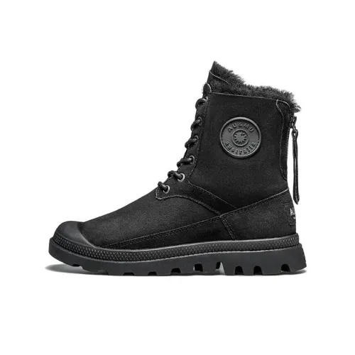 AU MU Короткий Мартин Ботин Женские Черный