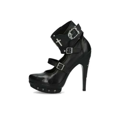 NEW ROCK Узкий каблук Высокие каблуки 13 см Женские Черный