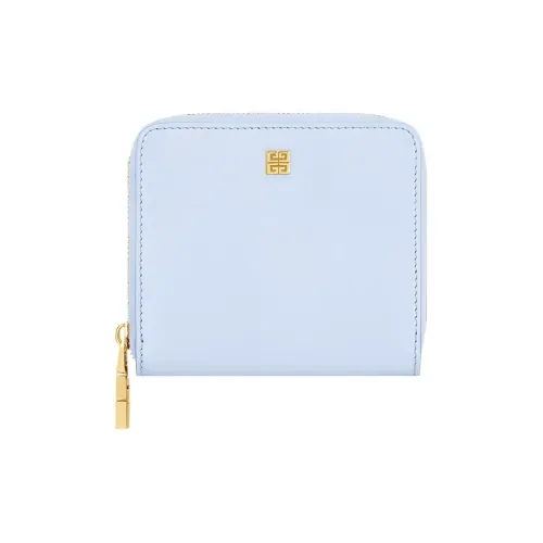 GIVENCHY 4G Grained Телячья кожа Кошелек Маленький Женский Светло-синий