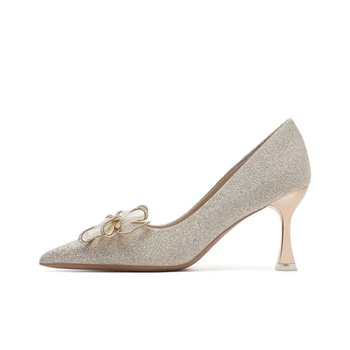 Lanza Узкий каблук Высокие каблуки 7,5CM Женские Шампанское