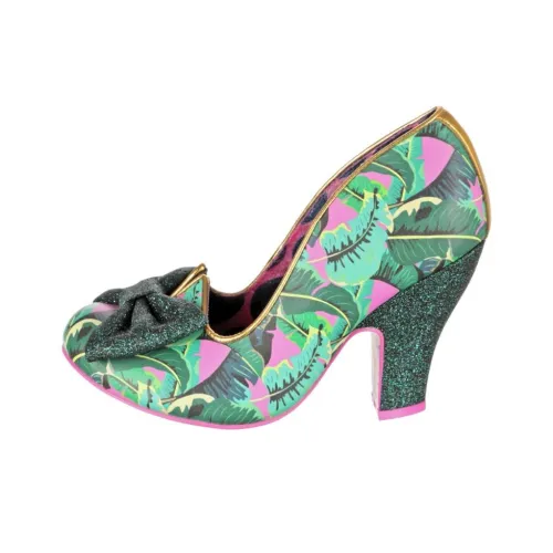 IRREGULAR CHOICE Грубый каблук Высокие каблуки 9,2 см Женские Зеленый