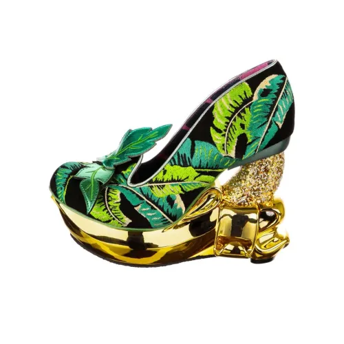 IRREGULAR CHOICE Высокие каблуки Черный Золотой Женские