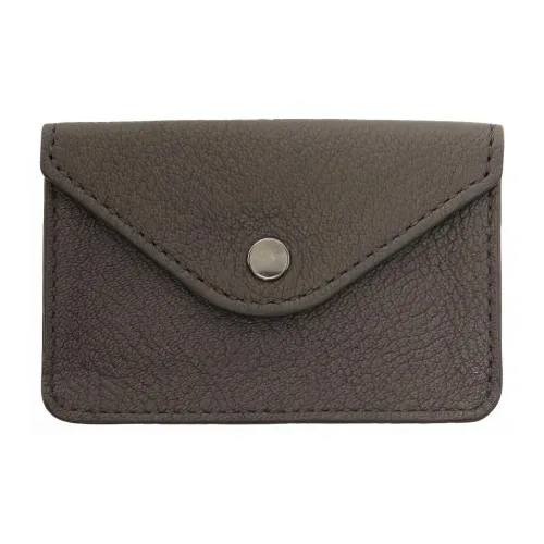 Lemaire Men's Cow Leather Card Holder Brown