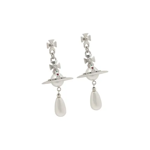Вивьен Вествуд Pearl Drop Серьги Женские, Медный
