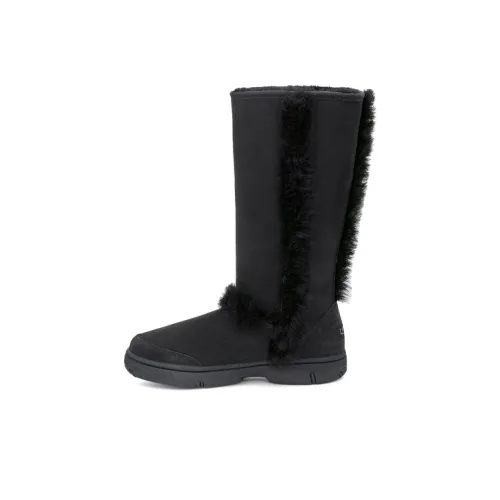 UGG Термические Устойчивые к истиранию Противоскользящие Высокие Снежные Ботинки Женские Черные