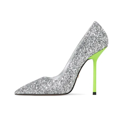 FABEIFEI Узкий каблук Высокие каблуки 11 см Женские Серебряные