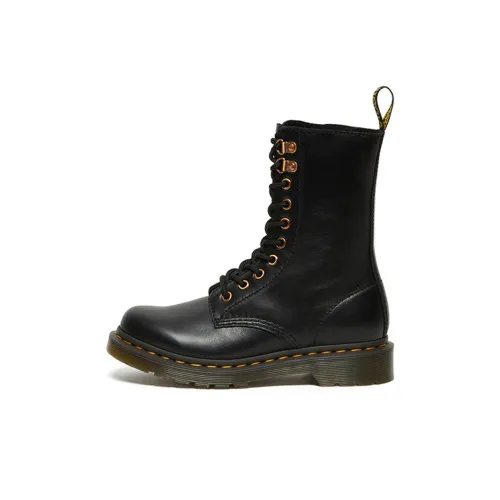 Dr.Martens 1490 Hdw Wanama Короткий Мартин Ботинок 3 см Женский Черный