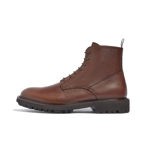 SCAROSSO Короткий ботинок Martin 3,2 см мужской коричневый